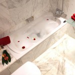 First Bathroom with bathtub & shower