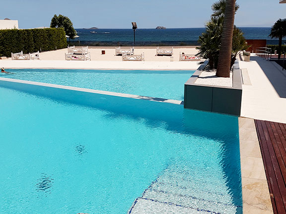 a corner of the amazing pool